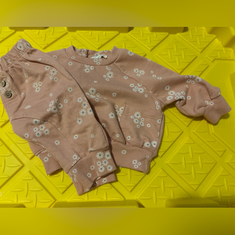 Jessica Simpson Pink Floral Kids Sweatshirt